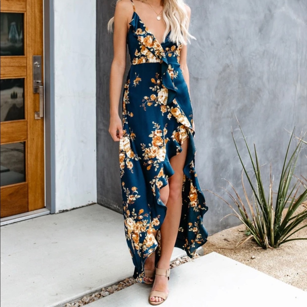 Vici floral high low dress